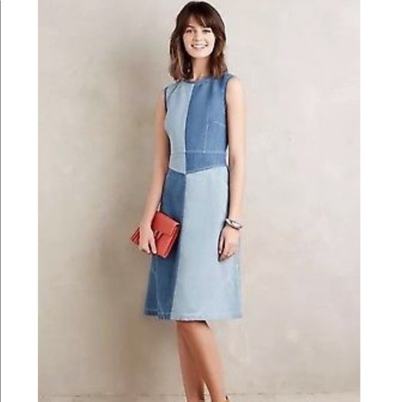 anthropologie denim dress